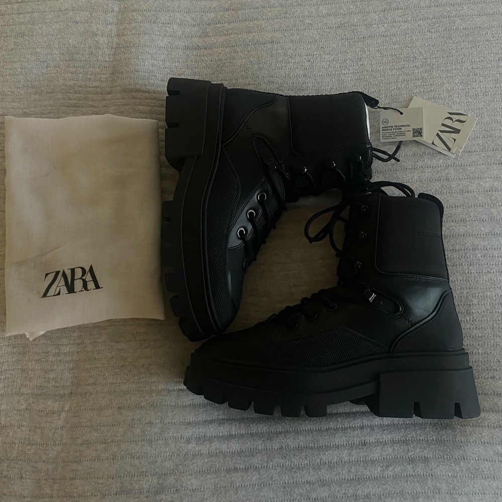 Zara moto boots